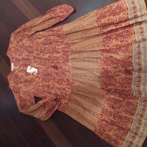 Burnt orange duster. Dress